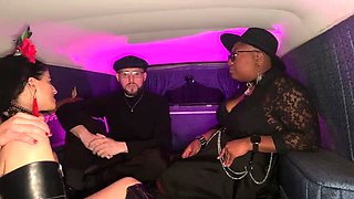 Goth Girl Threesome FFM Blowjob Lesbian Strapon Sex