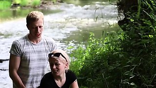 Blonde Teen Amateur Loves Cum in Nature