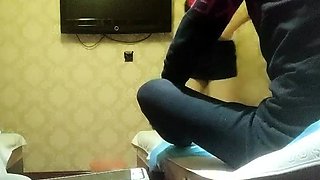 Amateur latin caught by hidden cam