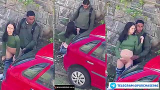 Fresh Instagram Viral [censored] Outdoor Romp – Young Paramours Caught on Secluded Roadside