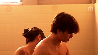Voyeur Shower Teen Blowjob with Cumshot Facial Ex GF
