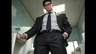 A Broke Busty Gangster Woman Tries to Find a Way to Survive by Flirting with an Office Worker