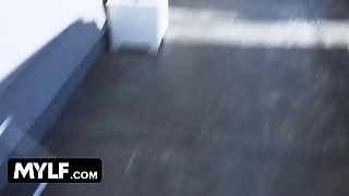 Mylf labs - fortunate landlord takes his rent from Big Assed milf in stretch pants