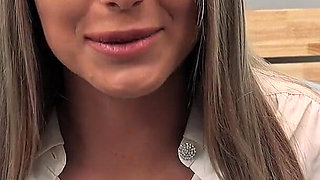 Kayley Gunner Realtor Strips Big Tits - Shaved Pussy Ride & Booty Cumshot