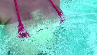 Artemisia Love Showing Her Perfect Tits in a Micro Bikini Underwater