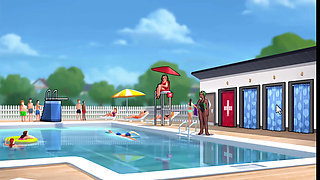 Summertime saga - getting a blowjob