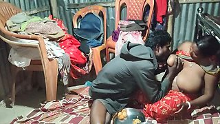 Desi Indian Housewife Gives Milk With Pani Puri - Big Tits Bhabhi Anal Fuck