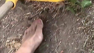Dirty Feet in the Garden