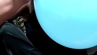 Satin Pajama Balloon Fetish Teasing, Nail Play & Barefoot Balloon Popping