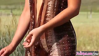 Twistys - Maya Rae starring at just me and the supreme outdoor