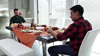 Daughter Swap-Thanksgiving Day With A Friend's Daughter