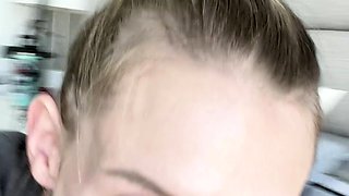Drunk MILF deepthroat blowjob for big cock