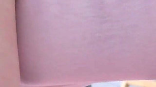 POV a Sexy Hijabi Girl Stretching in Yoga Pants Showing off Big Ass and Cute Pussy