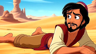 Genie Girl Jerk off Dick to Adaddin. Fairy Tale Story