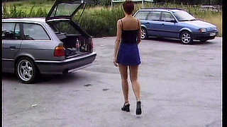 Stunnign German Lady Likes Outdoor Water Sport