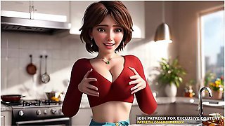 3d Animation : Big Hero 6 - Aunt Cass Doggystyle Fucked In Kitchen Uncensored Hentai