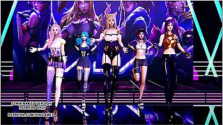 [mmd] Gfriend - Glass Bead Sexy Kpop Dance Ahri Akali Kaisa Seraphine Gwen Kda League Of Legends