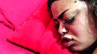 Stepdad Makes Latina Stepdaughter Pump Milk & Swallow