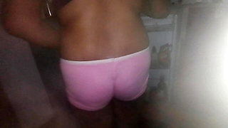 Father in Law's Gigantic Dick Hangs Out Under His Sarom for Step Daughter