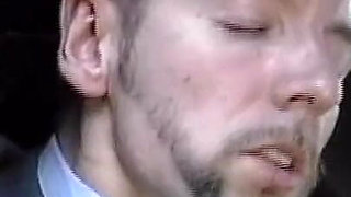 A Horny Whore Secretary Suck a Big Cock of His Boss Inside the Car