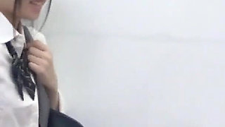 High College Girls Footage of Sex in the Restroom 3-1