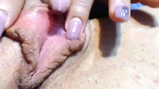 Brunette's Pussy and Ass on Webcam