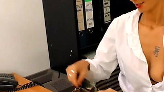 Deep sex in the office