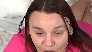 Big Booty White Girl in Pink Shorts Gets Blackbred Starring Tonya Sinn