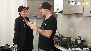 Mature Italian Housewife Takes A Huge Cock Deep In Her Asshole With Omar Galanti