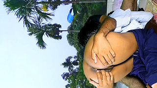 Indian College Student Fucking Outdor on Rooftop