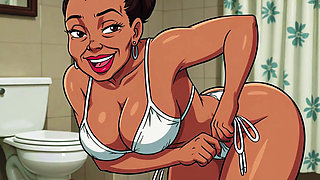 Ai Bathroom Scenes Teasing Shaking Ass