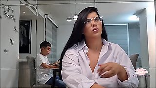 Horny Teacher Fucks Her Student And Eats His Cum - Savannah Watson