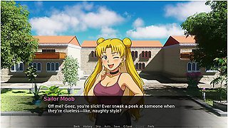 Sailor Moob Gameplay - Sailor Moon, Car Toon And Sora Aoi