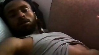 Big Black Cock Masturbating to Porn