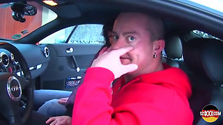 Cute Euro Girl Needed Help with Her Car