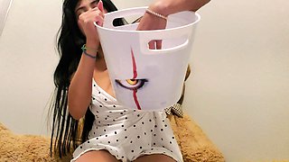 Asian MILF Sucks Big Cock And Jerks Out Cum