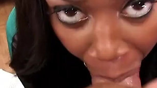 Big butt ebony Miya Lushes POV blowjob