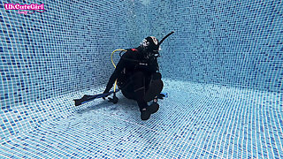 Vintage Mask & 8mm Wetsuit Underwater Scuba Bliss