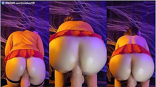 Velma Bounces Her Huge Ass On A Big Monster Cock For Halloween