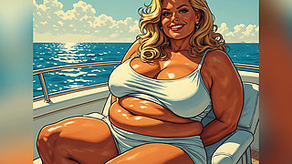 Hot Women Enjoying Yacht Ai Art