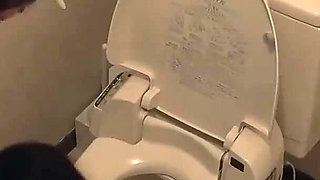 She Masturbated in the Toilet and Squirted a Lot! Allowed to Get Fucked Immediately! 3