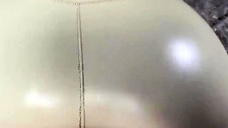 Her big ass, covered in sports leggings, is just begging to