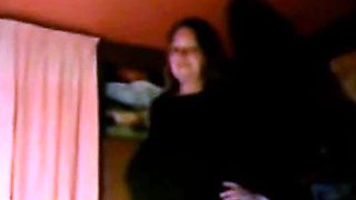 BBW Girl Rides Her Dildo on Webcam