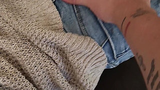 Close up Ass Massage and Pussy Fingering in Jeans