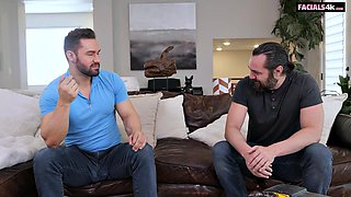 Skinny Brunette In Mmf Spit Roast