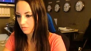 Naughty Teen Secretary on Webcam