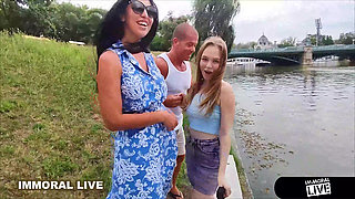 Sloppy Blowjob Leads To Penetration Of Her Tight Shaved Pussy!