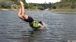 MY STEP DAUGHTER IS FUCKED AND I CATCH HER IN THE HOTTEST WAY