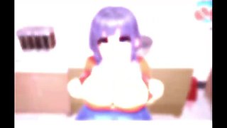 Big Dick Futanari Hentai Animation - Supermarket Blowjob & Cum in Mouth Creampie