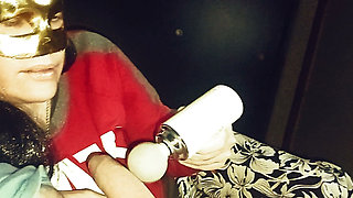 04 Masked Mature Woman Massaging and Sucking Cock - Leila